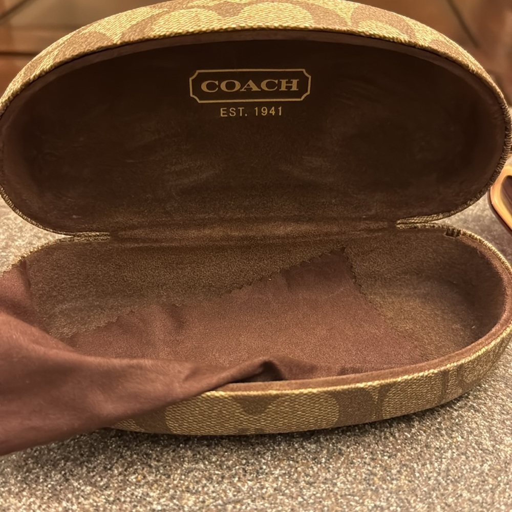 Coach Rectangle Pink Frames Sunglasses - image 6